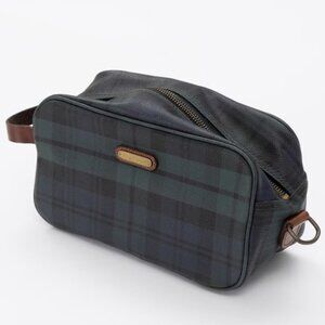 Ralph Lauren Classic Plaid Toiletry Pouch- VINTAGE!